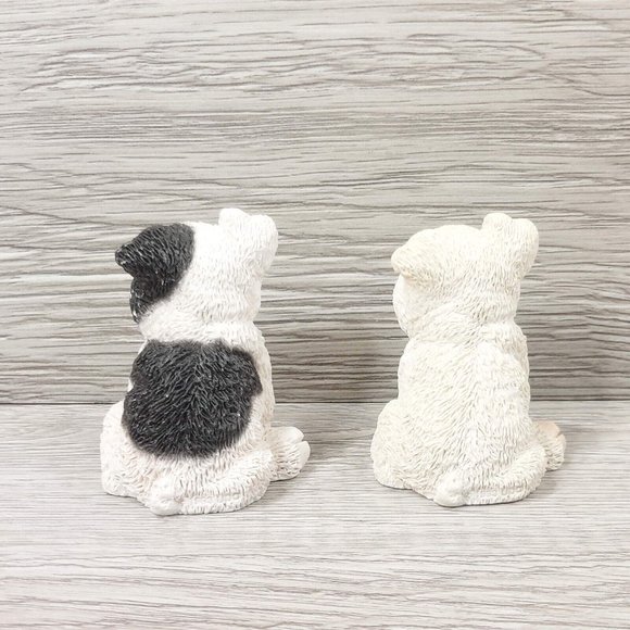 Vintage Animal Collection Pair of Pig Figurines Black and White Collectible Gift - Picture 7 of 11